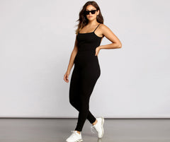 On That Basic ärmelloser Catsuit mit offenem Rücken