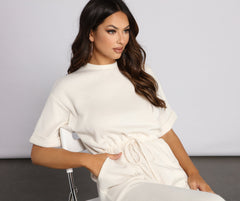 Comfy Vibes – Jogging-Jumpsuit aus Rippstrick