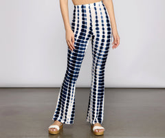 Pantalones acampanados tie-dye estilo retro
