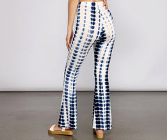 Pantalones acampanados tie-dye estilo retro