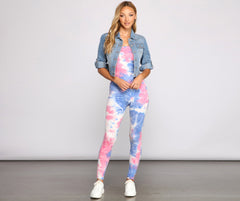 Traje de gato tie-dye de Bold Moves