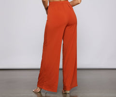 Pantalones anchos estilo boho chic