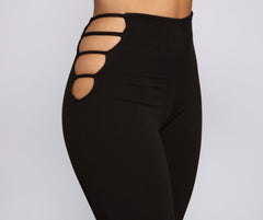 Pantalones ajustados con recortes My Good Side