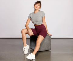 Shorts de ciclista de punto cepillado