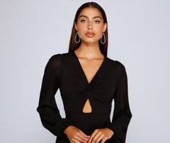 Downtown Chic – Strampler mit verdrehter Vorderseite