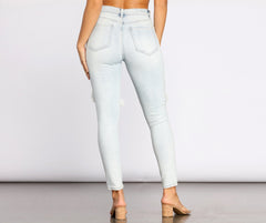 Vaqueros superdestruidos de tiro alto Bella