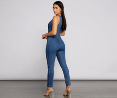 Mono sin mangas Denim Diva