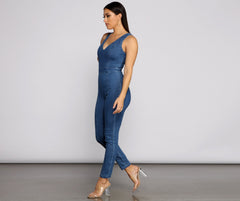 Mono sin mangas Denim Diva