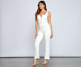 Retro Babe – Jumpsuit mit Reißverschluss vorne