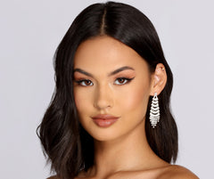 Anspruchsvolle Strass-Duster-Ohrringe