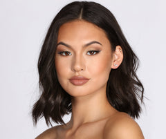 Juego de pendientes de mariposa con circonita cúbica