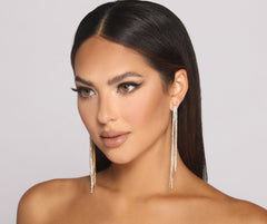 Strass Quaste Duster Ohrringe