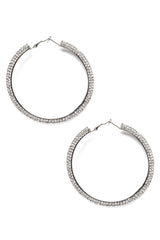 Shine In Rhinestone Hoops