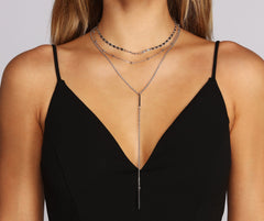 3 Row Luxe Lariat Layered Necklaces