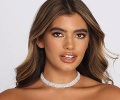 Collar de diamantes de imitación "Todo sobre mí"