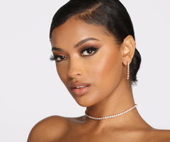 Conjunto de collar y pendientes Sparkling Moments