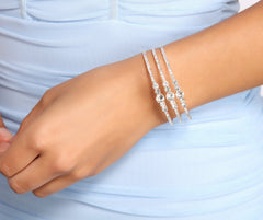 Brazalete de diamantes de imitación All The Glam