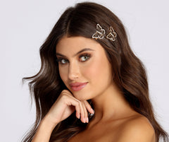 Schmetterling Baby Strass Haarspangen