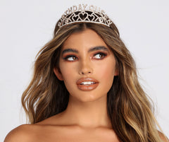 Strass-Tiara „Geburtstagskönigin“