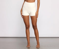 Cozy Vibes Eyelash Knit Pajama Shorts