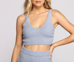 Pijama chic de punto de chenilla