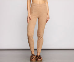 Cozy and Snug Chenille Pajama Leggings