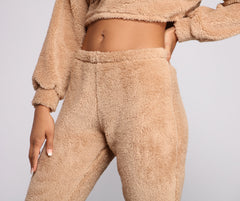 Cozy Cutie Sherpa-Pyjama-Jogginghose
