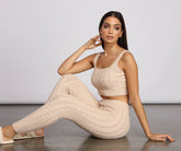 Pijama de punto trenzado Cozy Moment