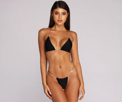 Stolze und klare Bikinihose