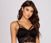 Bralette mit Käfig-Spitze