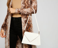 Glatte und elegante Umhängetasche aus Kunstleder