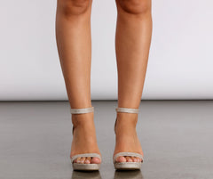 Sparkle The Most Glitter Platform Stiletto Heels