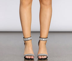 Sparkle Party Strass Glitzer Heels