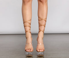 Tacones de aguja con cordones Scene Stealer