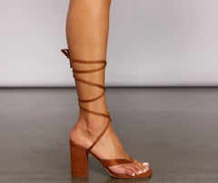 Tacones de bloque con cordones So Extra