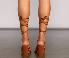 Tacones de bloque con cordones So Extra