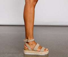 Casually Chic Espadrille Platform Wedges