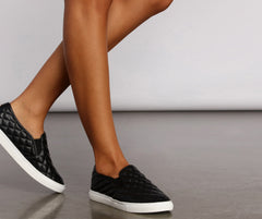 Zapatillas deportivas casuales y elegantes de piel sintética acolchada