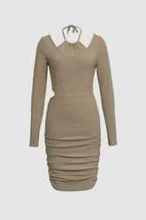 Neckholder-Minikleid