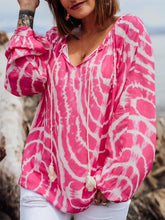 Rosa Lässig Bedruckt Ombre/Tie-Dye Shirts & Oberteile