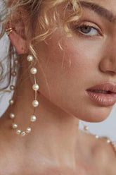 Pendientes de perlas de amor de larga data