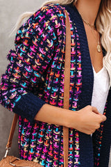 Sending Warm Wishes Colorful Knit Cardigan