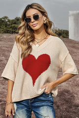 Suéter de punto de media manga One Good Reason