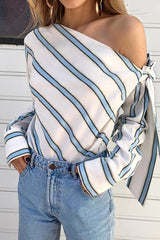 Love is Enough Stripe Tied-Up Shirt