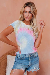 It's a Mood Tie-Dye Kurzarm-Top