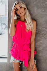 Sweet Release – Chiffon-Tanktop mit Plissee