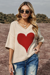 Suéter de punto de media manga One Good Reason