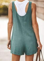 Monos tipo chaleco con cordones de algodón puro