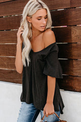 Camiseta básica de algodón con cuello en V