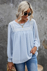 Always Amazing Swiss Dot Lace Top